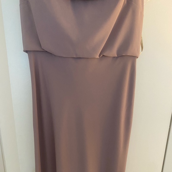 LIKE NEW 8 Jenny Yoo Fig Stretch Crepe 1511 Sabine Dress Size 8 - Picture 16 of 16